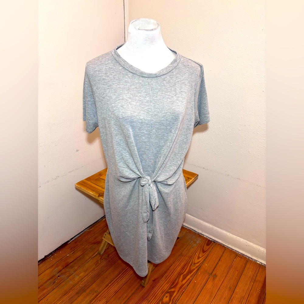 Jolie Short Sleeve Tie Front Dress